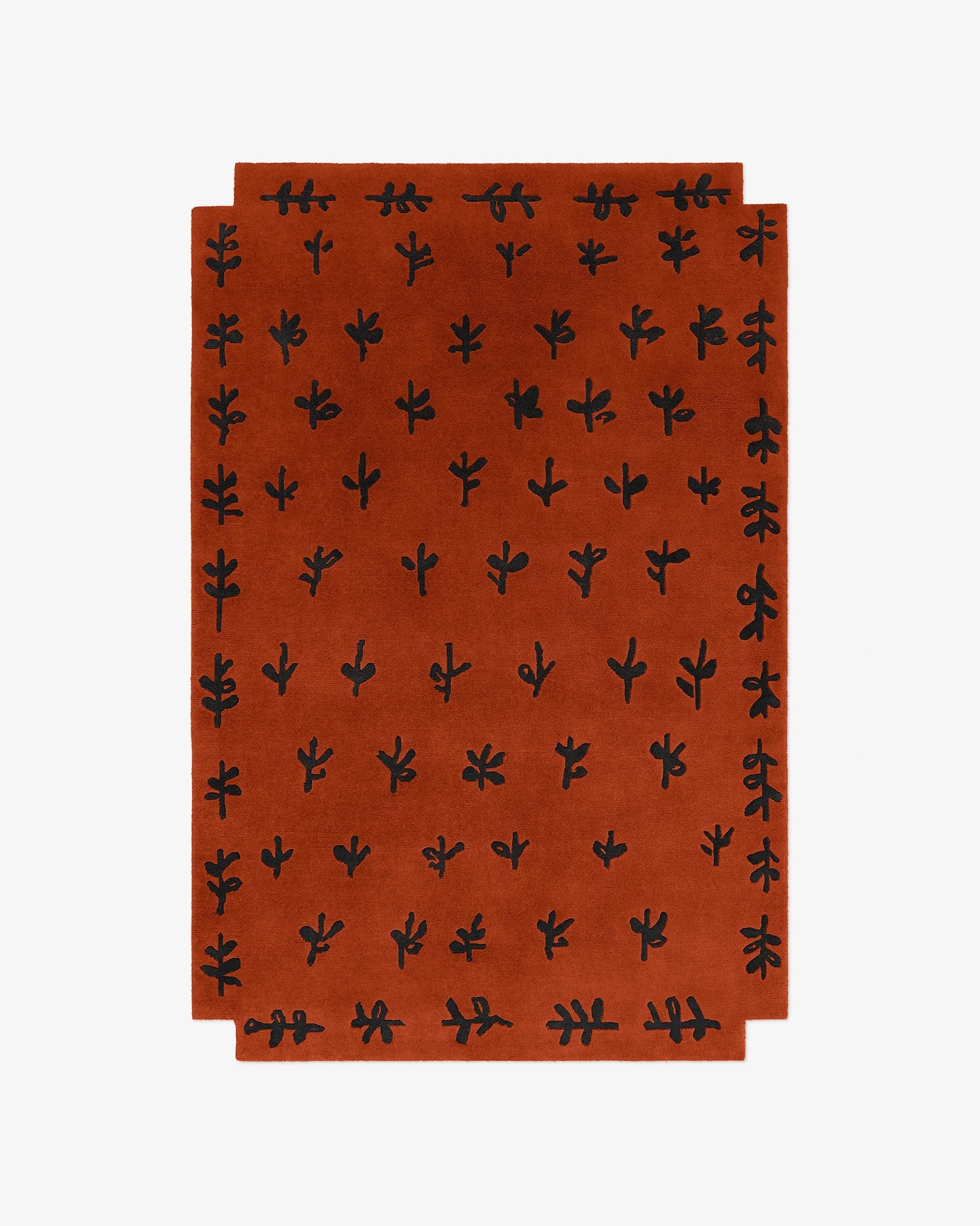 Ossira Red woolen Hand Tufted Carpet