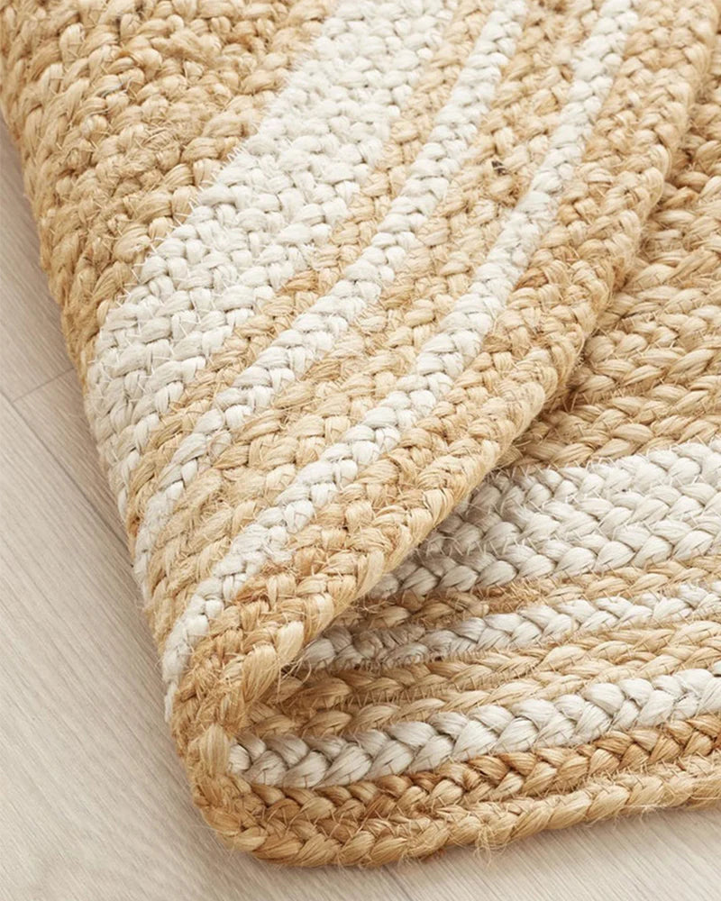 Sora Natural Braided Jute Carpet Round