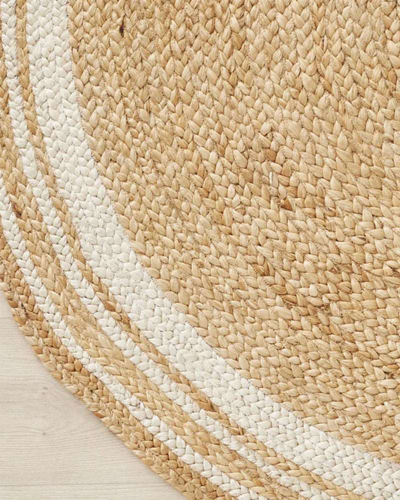 Sora Natural Braided Jute Carpet Round