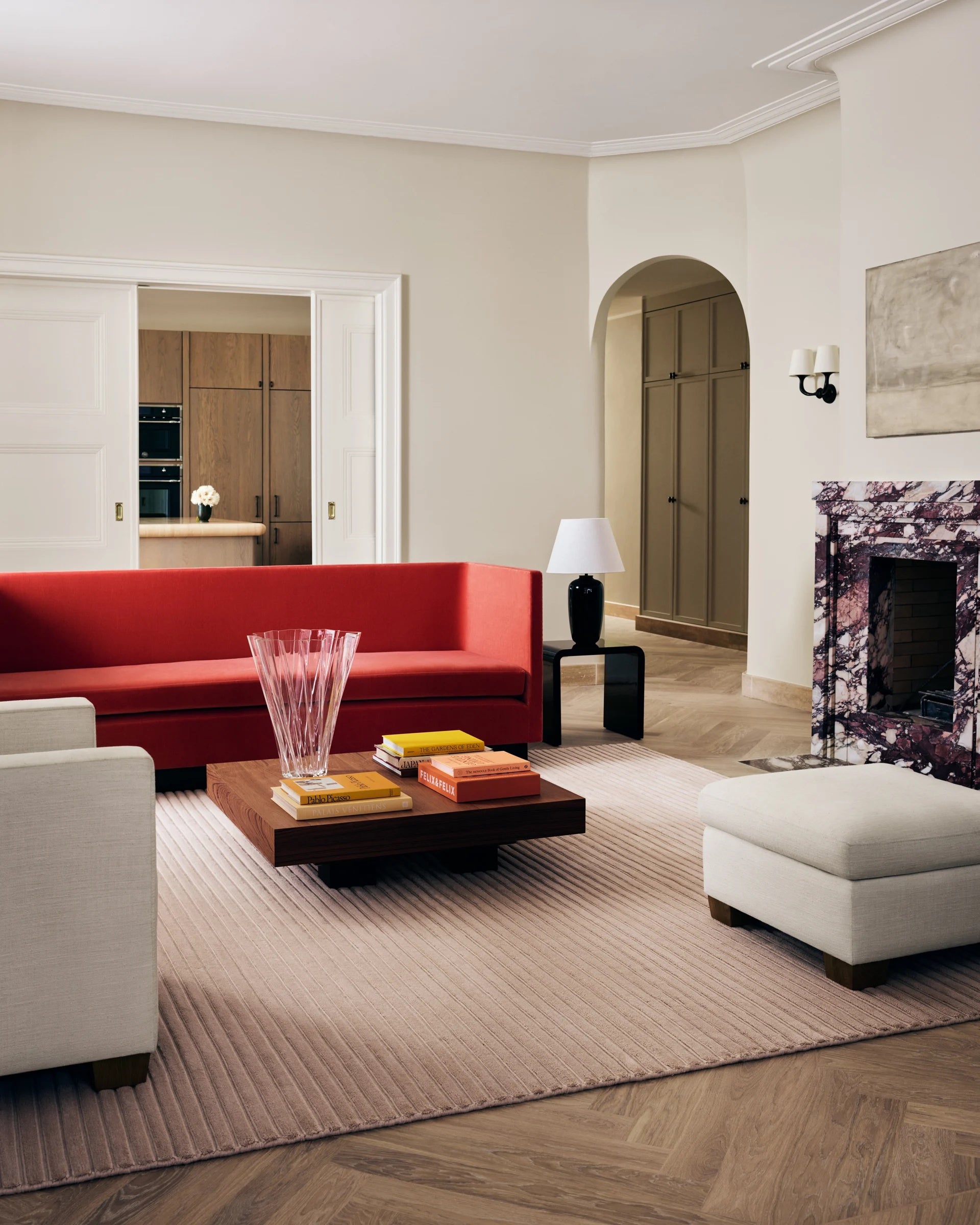 Linalux Pink woolen Hand Tufted Carpet