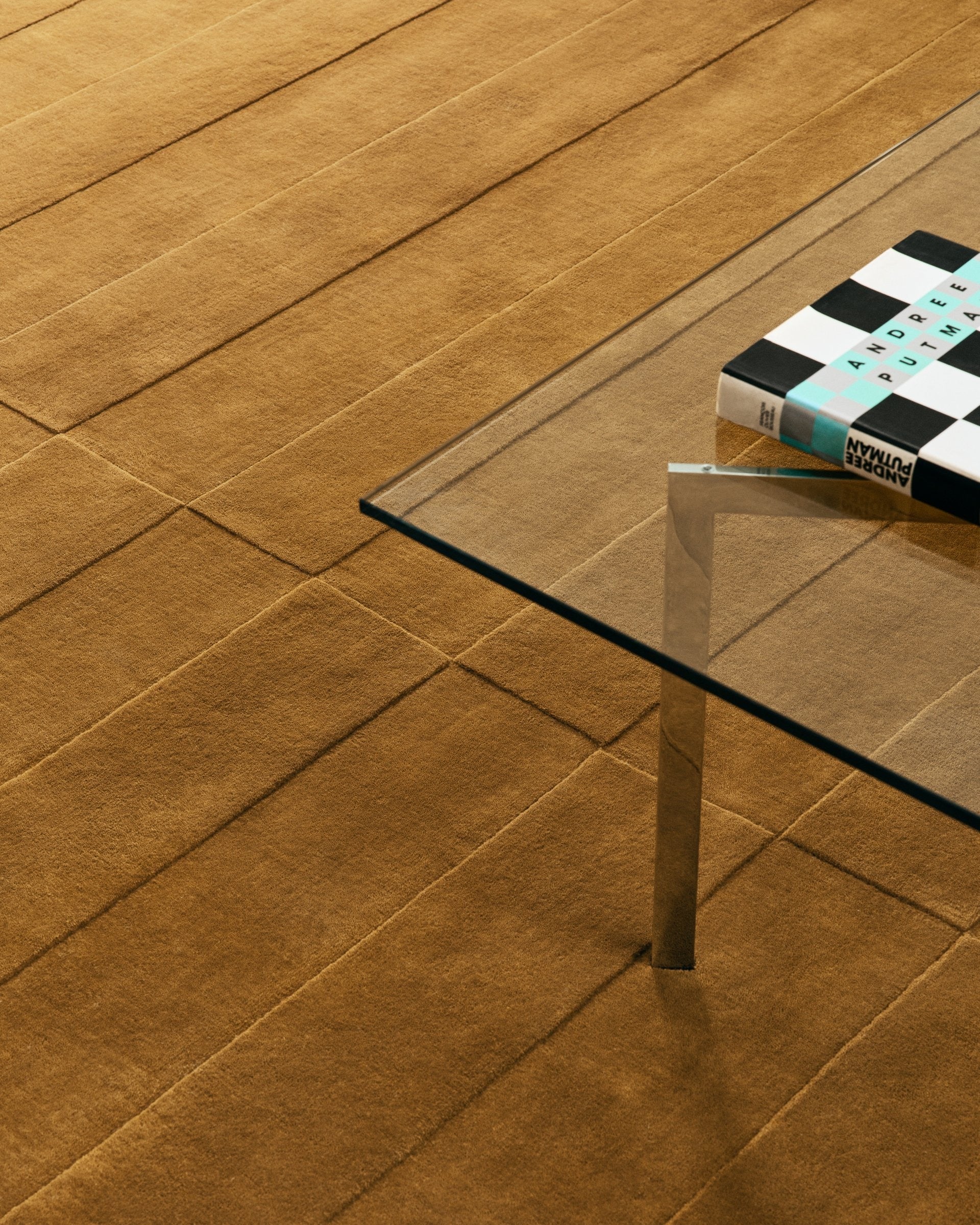 Vextria Gold woolen Hand Tufted Carpet