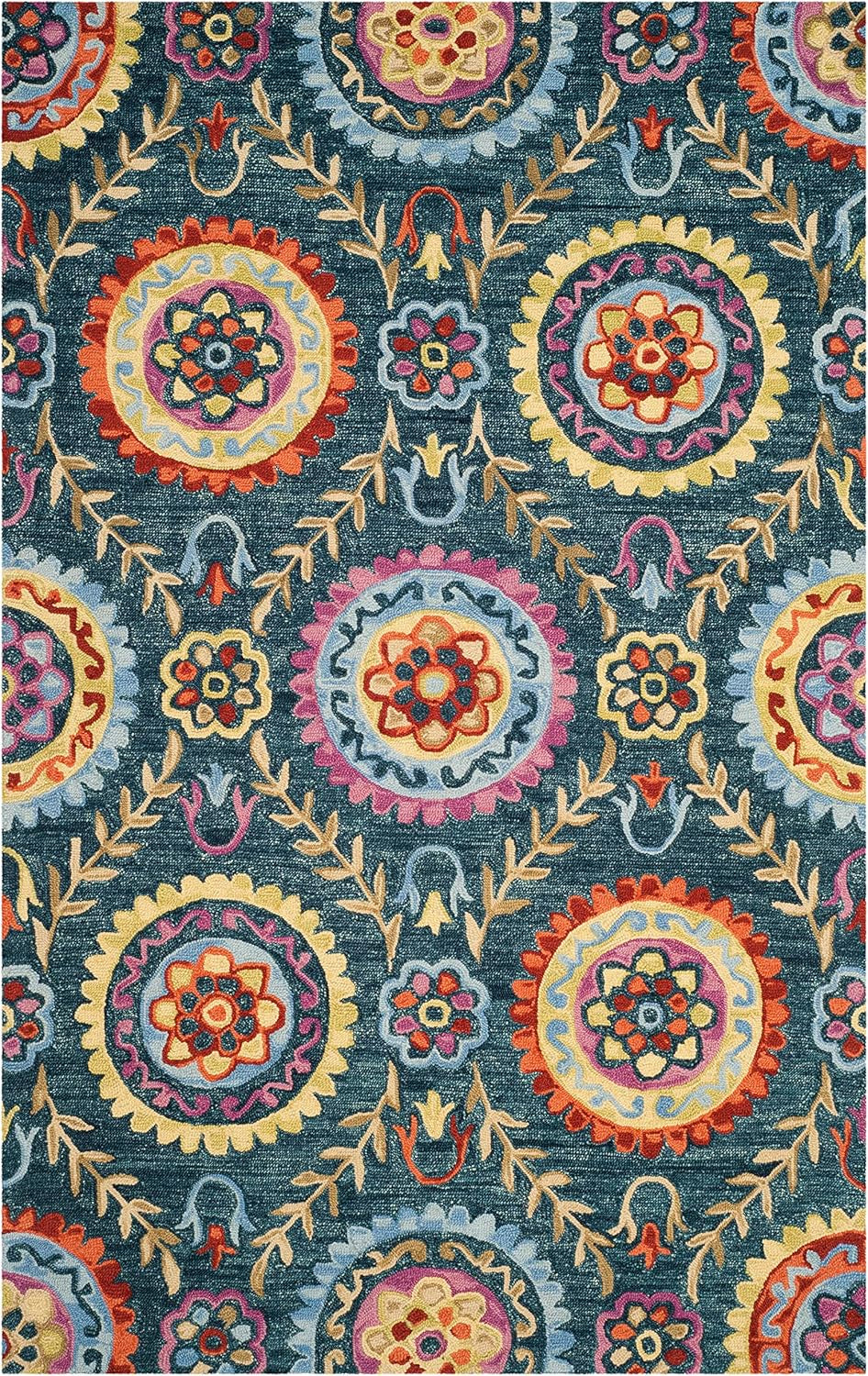 Farashat Blue woolen Hand Tufted Carpet