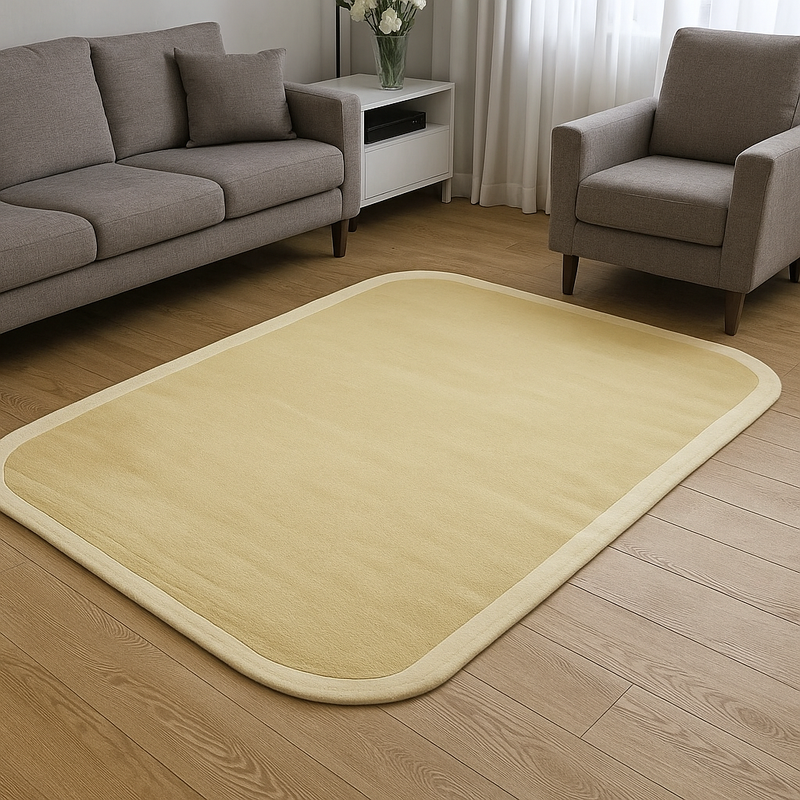 Sandstone Border – Hand-Tufted Wool Carpet