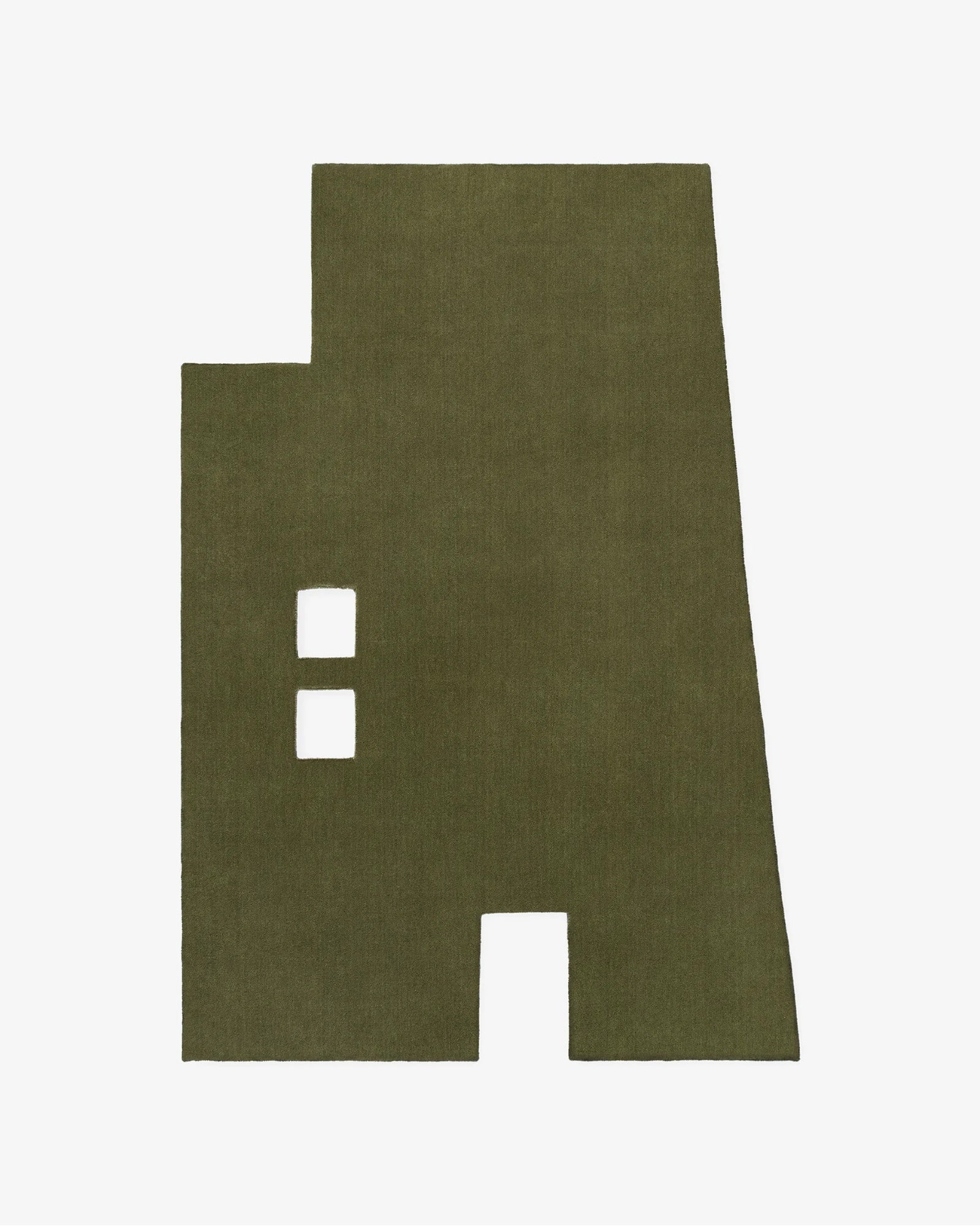 Casa Green Woolen Hand Tufted Carpet