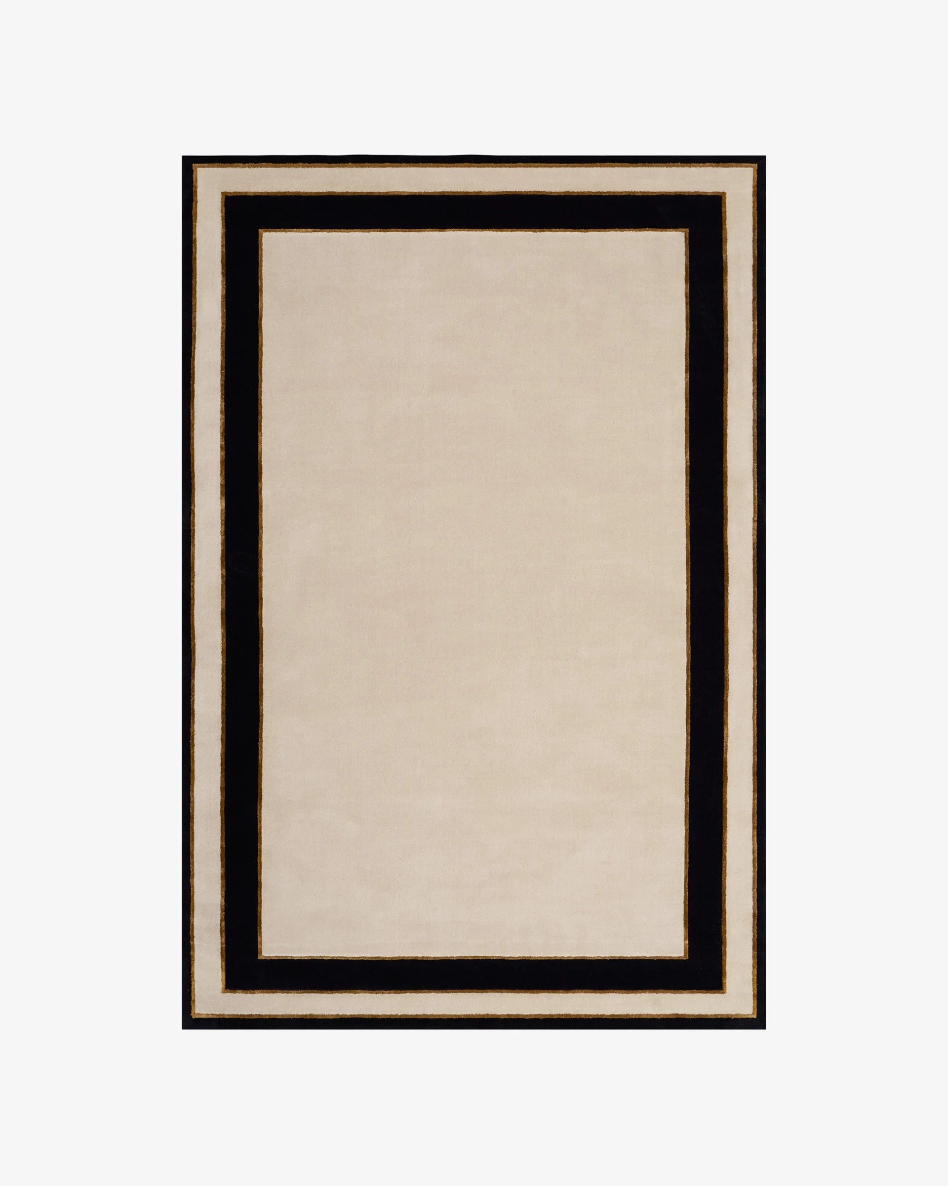 Bordero White woolen Hand Tufted Carpet