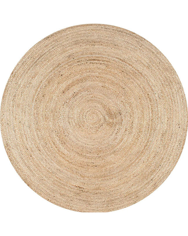 Ora Natural Round Braided Jute Rug