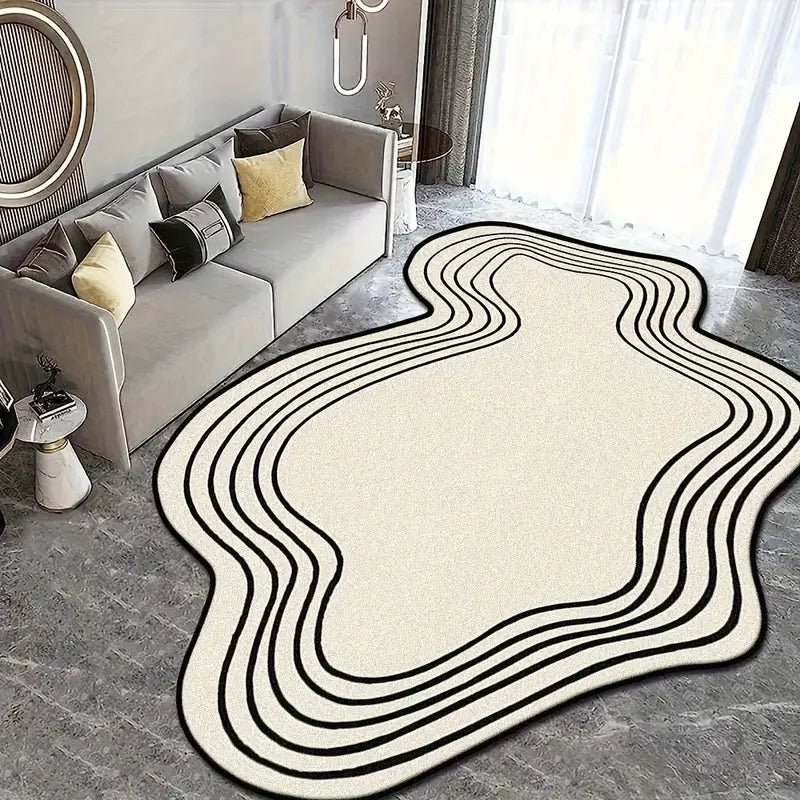 Irregular Shaped Wavura Hand Tufted Carpet
