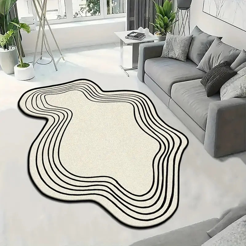 Irregular Shaped Wavura Hand Tufted Carpet