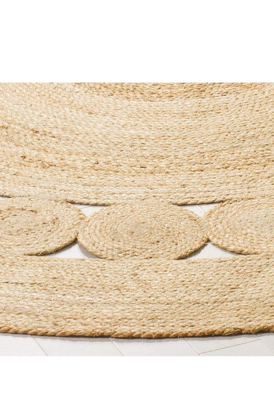 Kora Natural Round Braided Jute Carpet