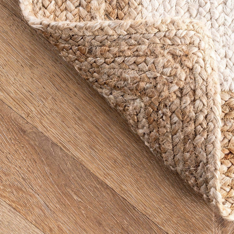 Ivory Crest Braided Natural Jute Carpet