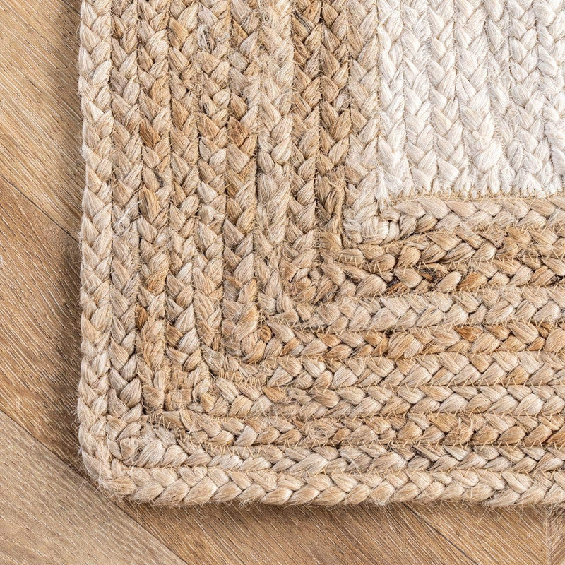 Ivory Crest Braided Natural Jute Carpet