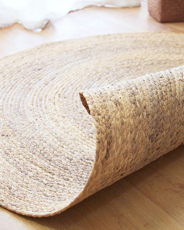 Ora Natural Round Braided Jute Rug