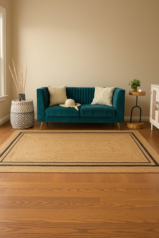 Savannah Linea Natural Fiber Braided Jute Carpet