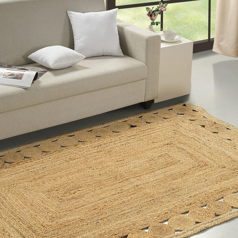Solstice Edge Natural Jute Braided Carpet