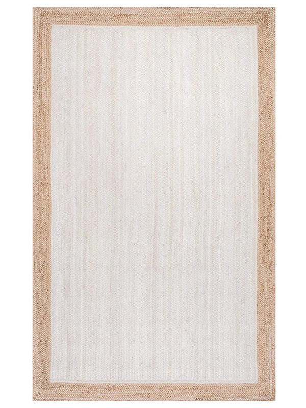 Ivory Crest Braided Natural Jute Carpet