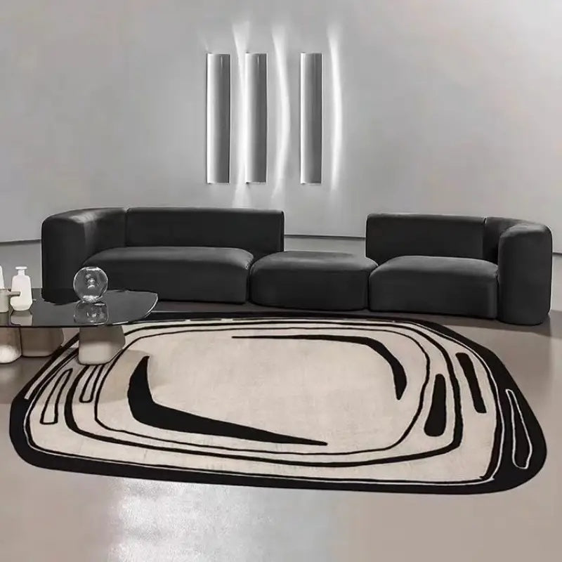 Irregular Shaped Rug Eclispo Hand Tufted Carpet