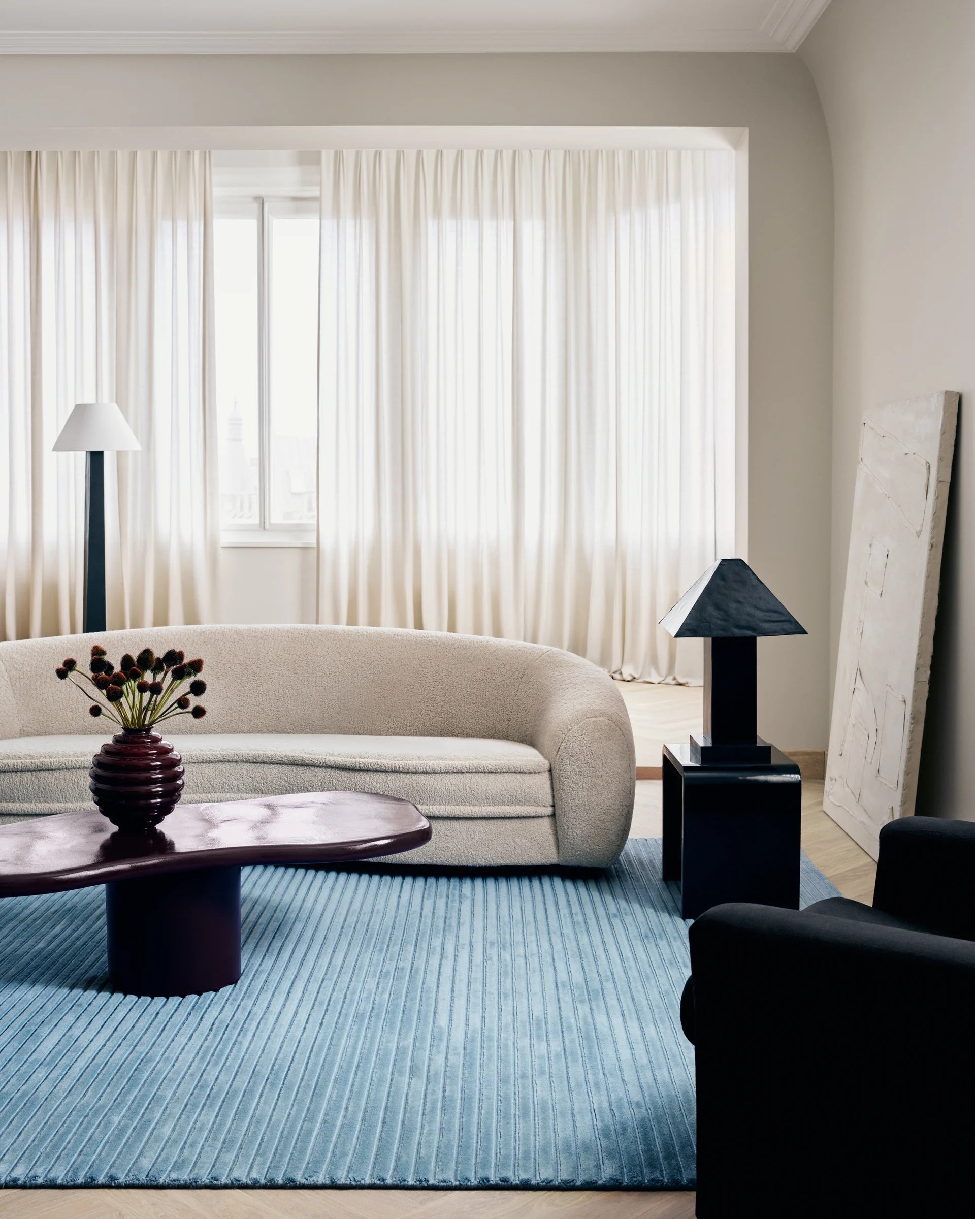 Linalux Sky woolen Hand Tufted Carpet