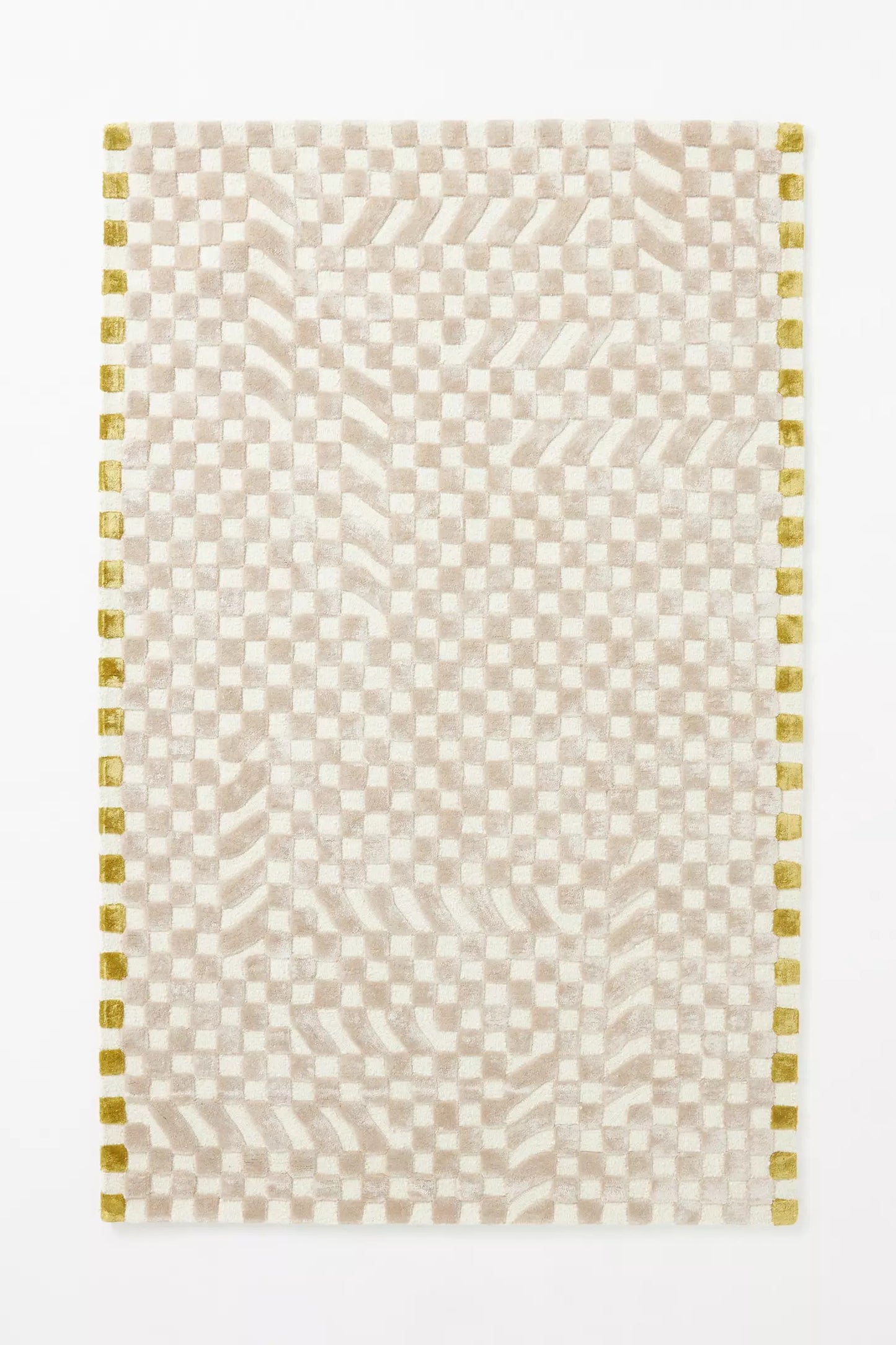 Zenon Beige Silk and woolen Hand Tufted Carpet