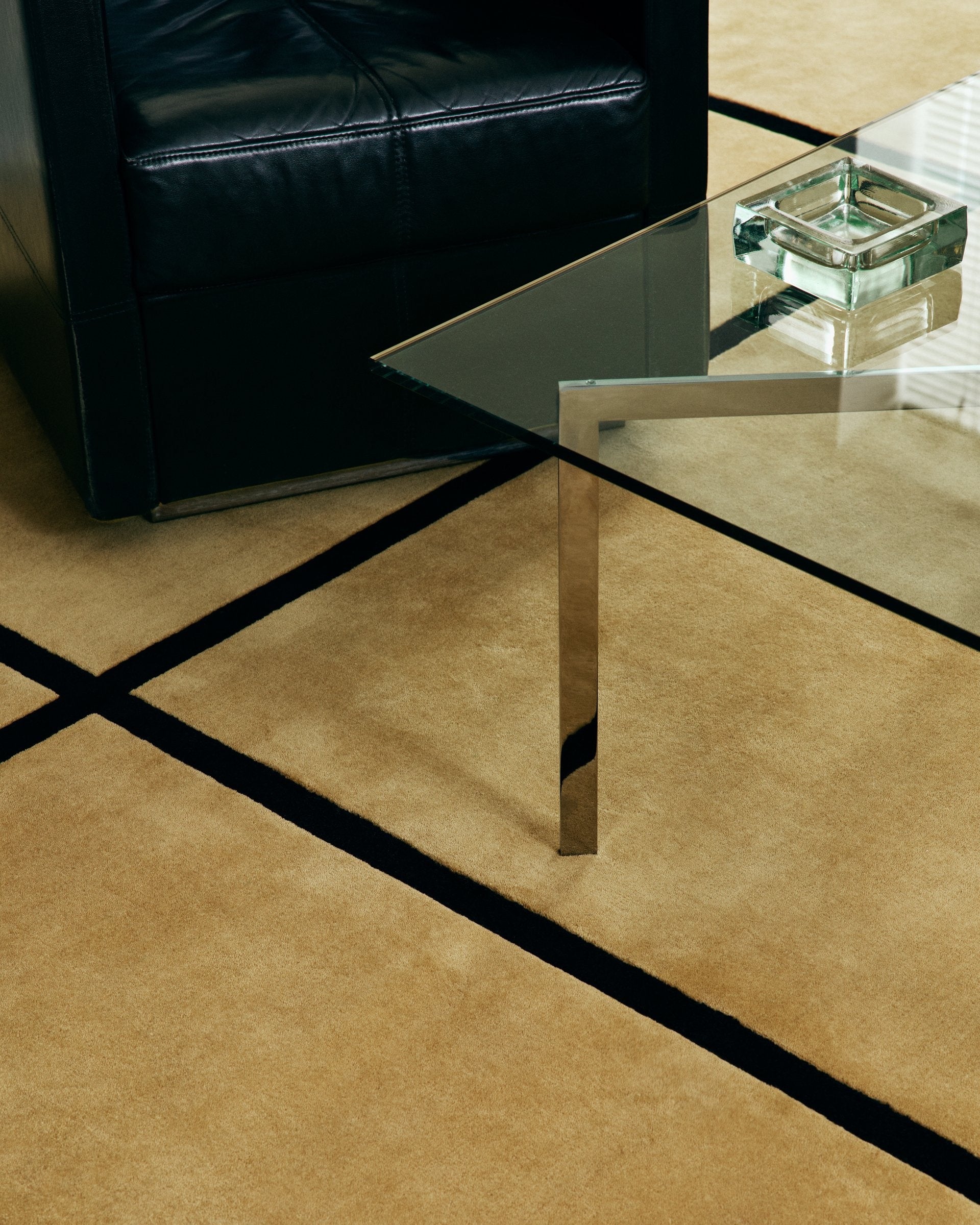Cadro camel woolen Hand Tufted Carpet