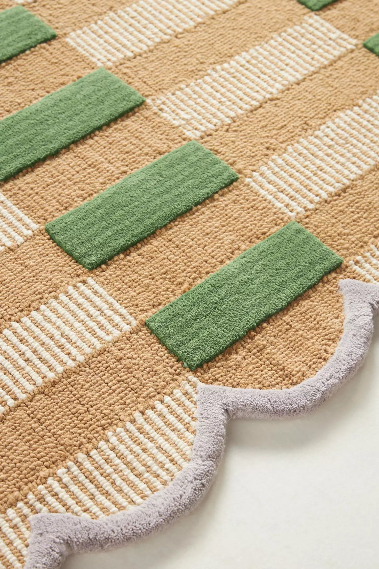 Cascade Green woolen Hand Tufted Carpet