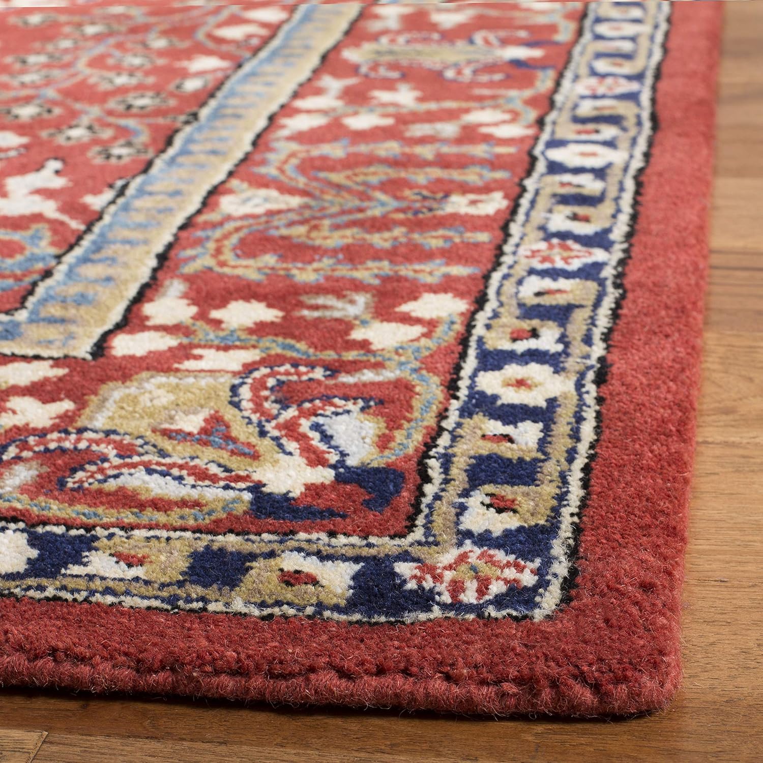 Shabnam Red woolen Hand Tufted Carpet