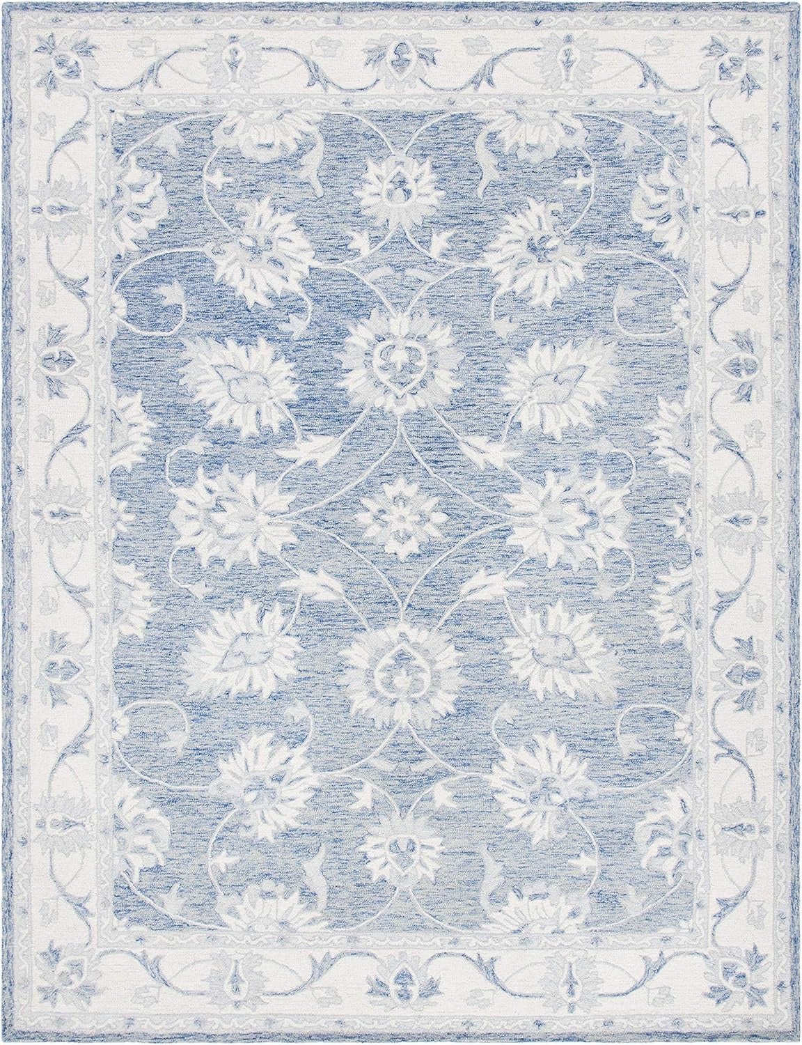 Golbahar Blue woolen Hand Tufted Carpet