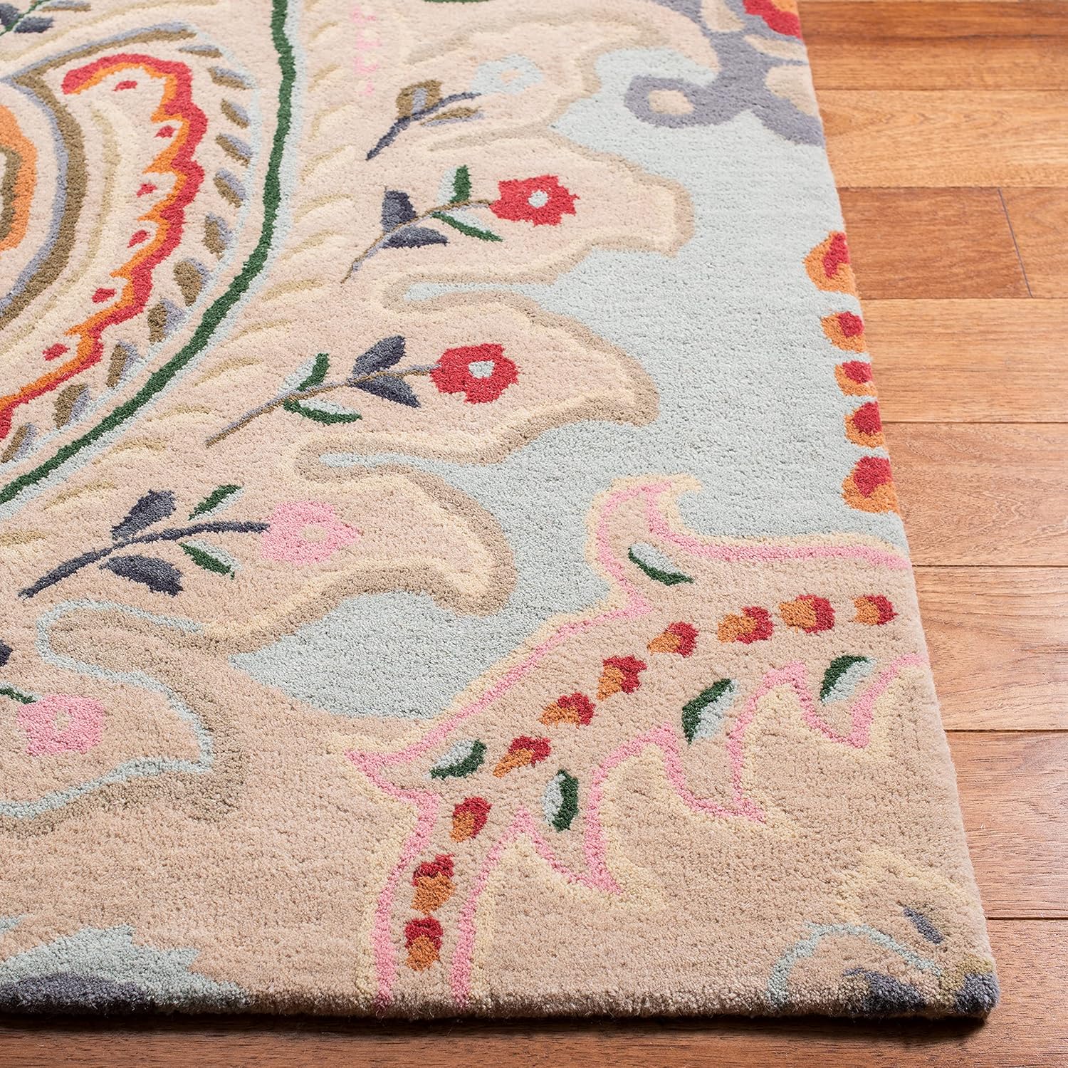 Ottoman Oasis Beige woolen Hand Tufted Carpet