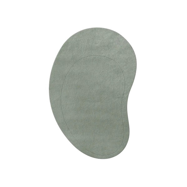 Contour Curve Green Hand Tufted Carpet