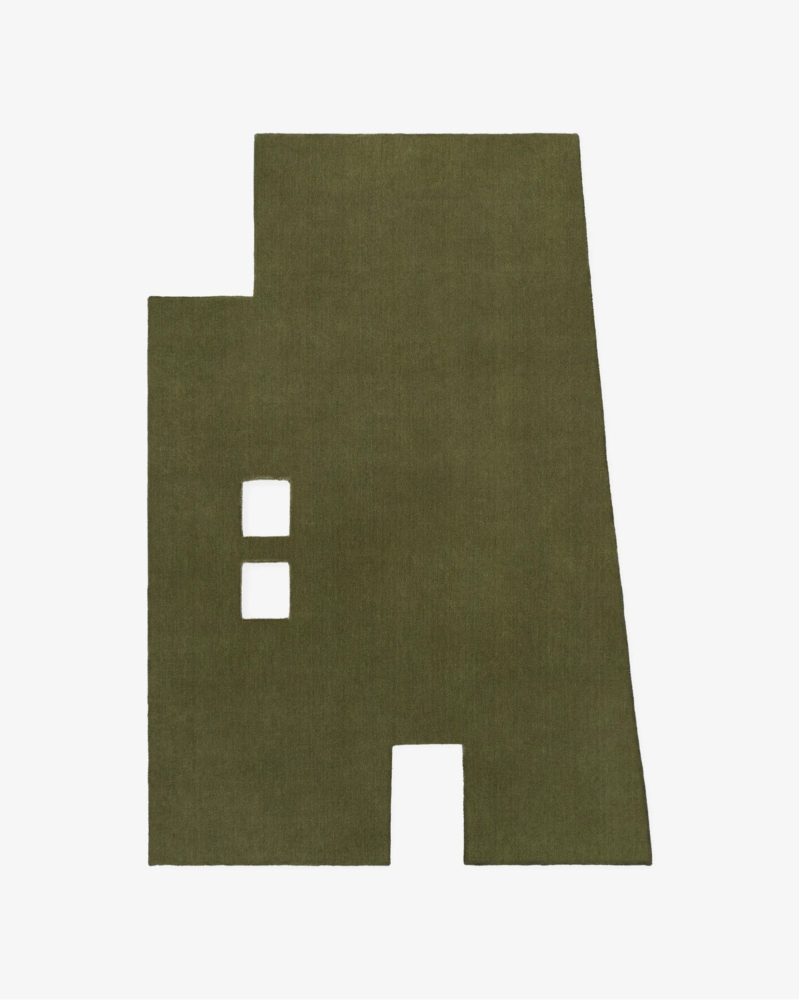  Casa Green Woolen Hand Tufted Carpet