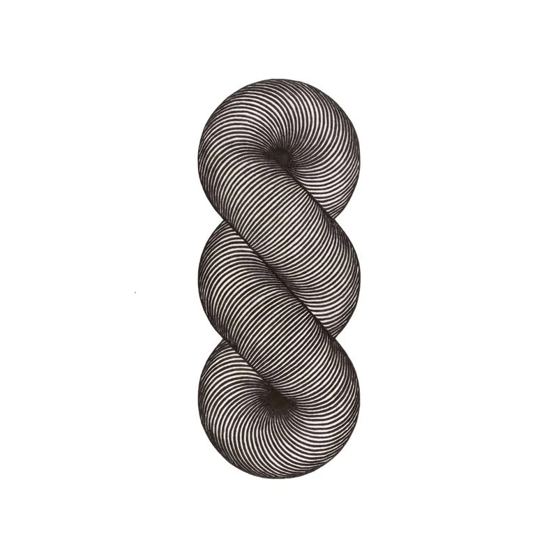 Ripple Loop Black Hand Tufted Carpet