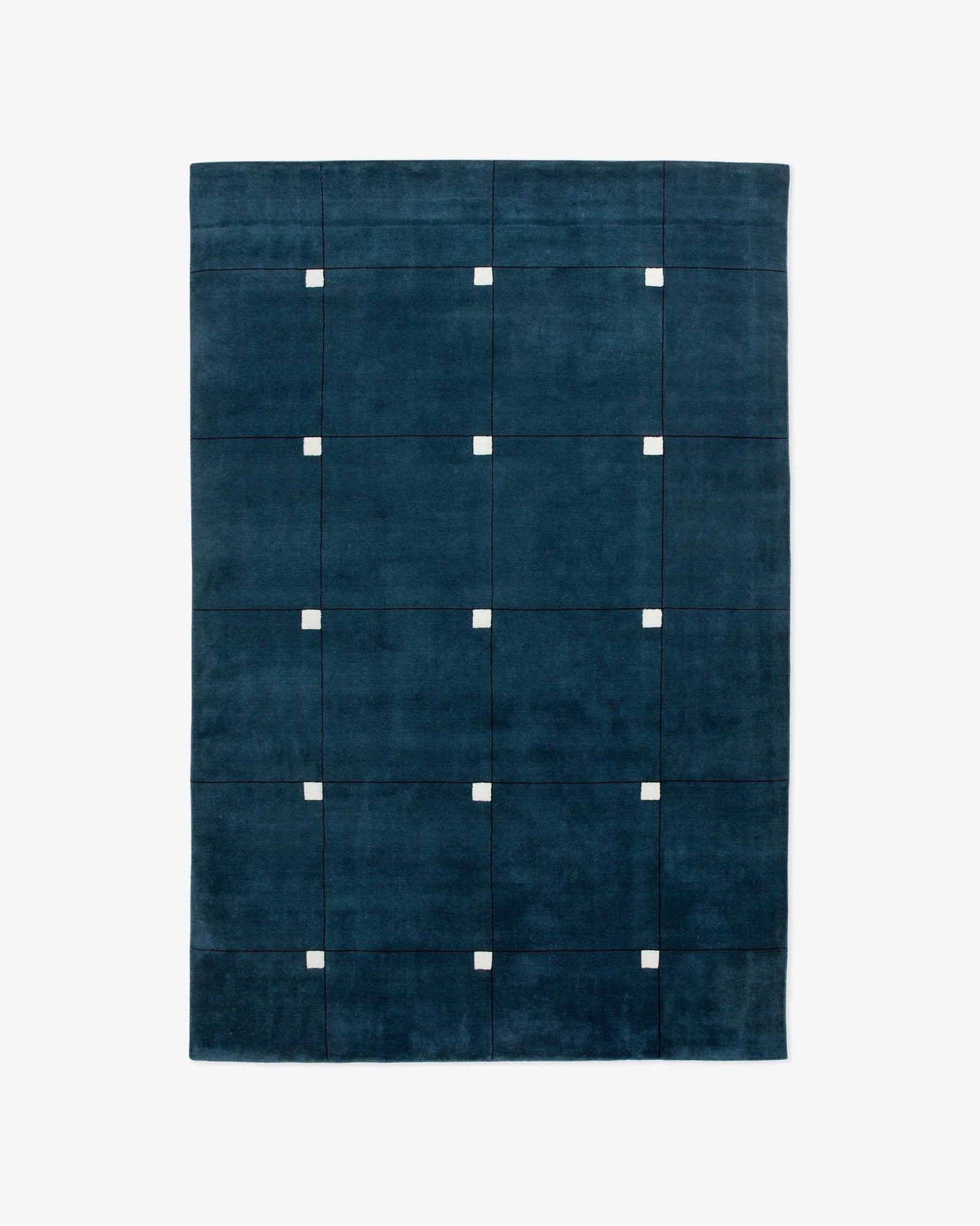 Edificio Blue Woolen Hand Tufted Carpet