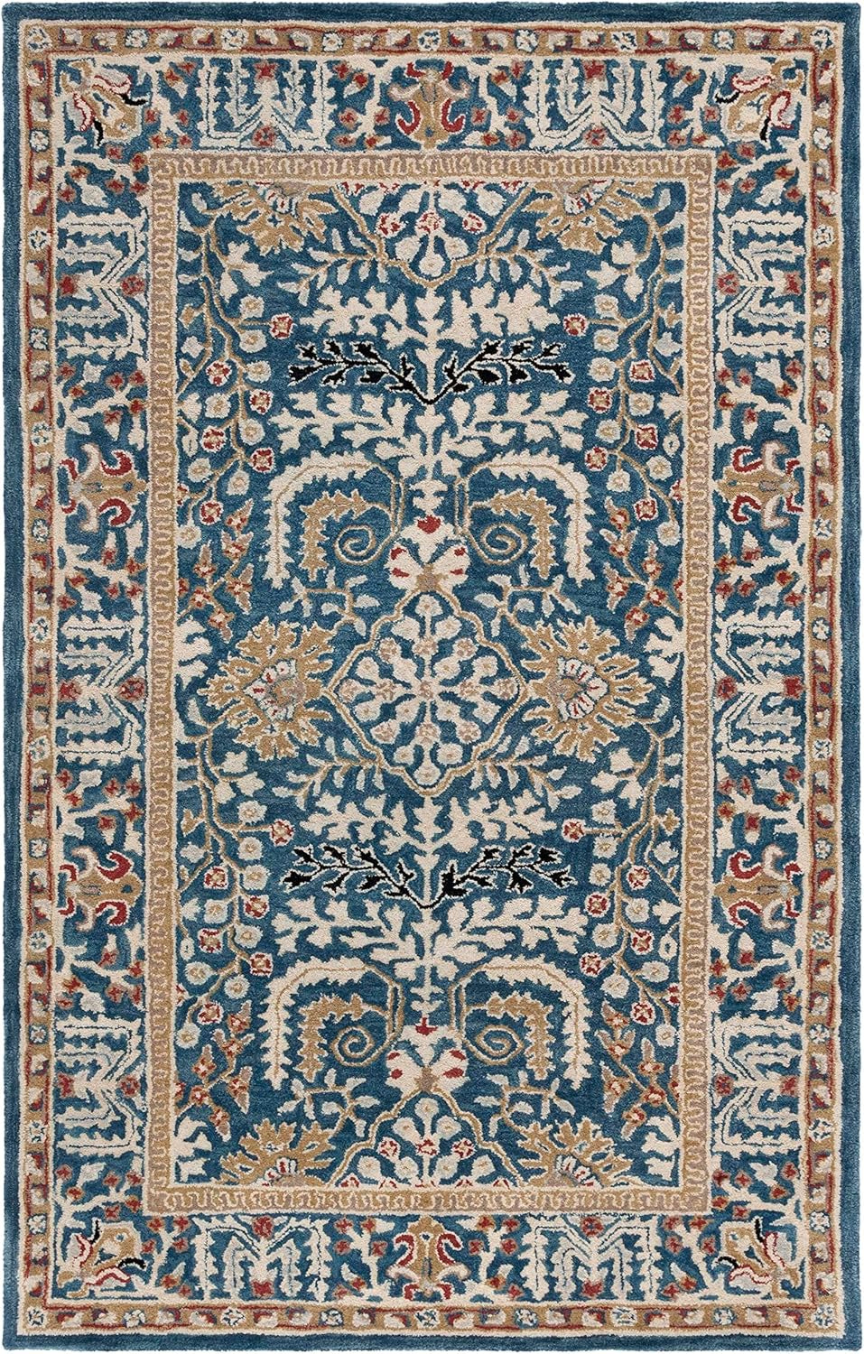 Shabnam Blue woolen Hand Tufted Carpet