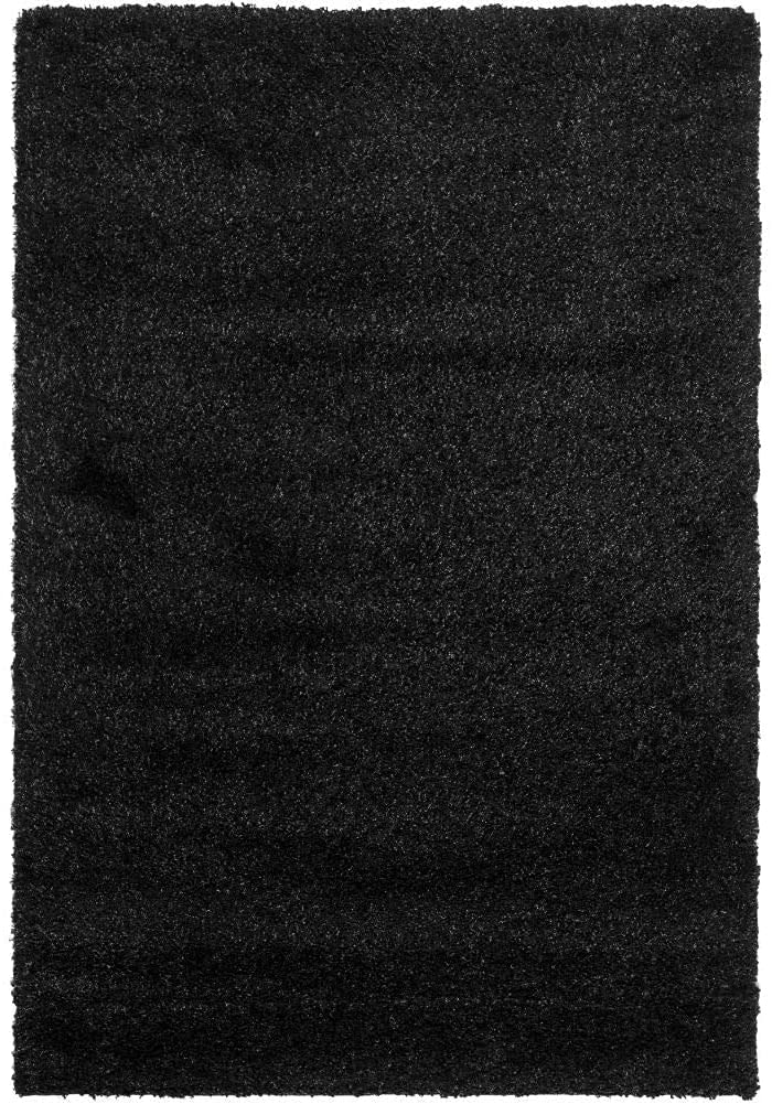 Solid Black Plain Area Rug / Carpet for home, living room, bedroom