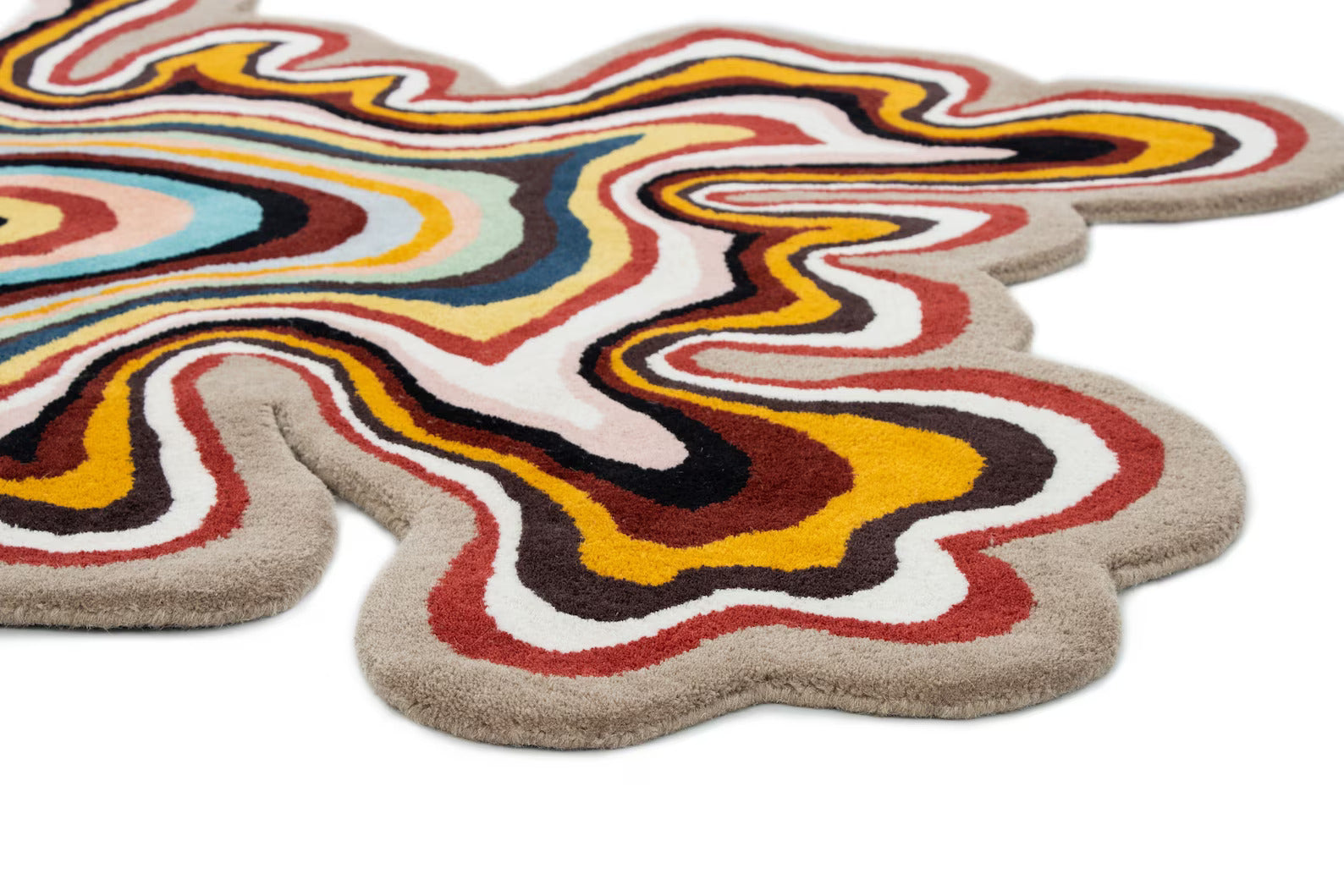 Amoeba Irregular Shape Hand Tufted Carpet