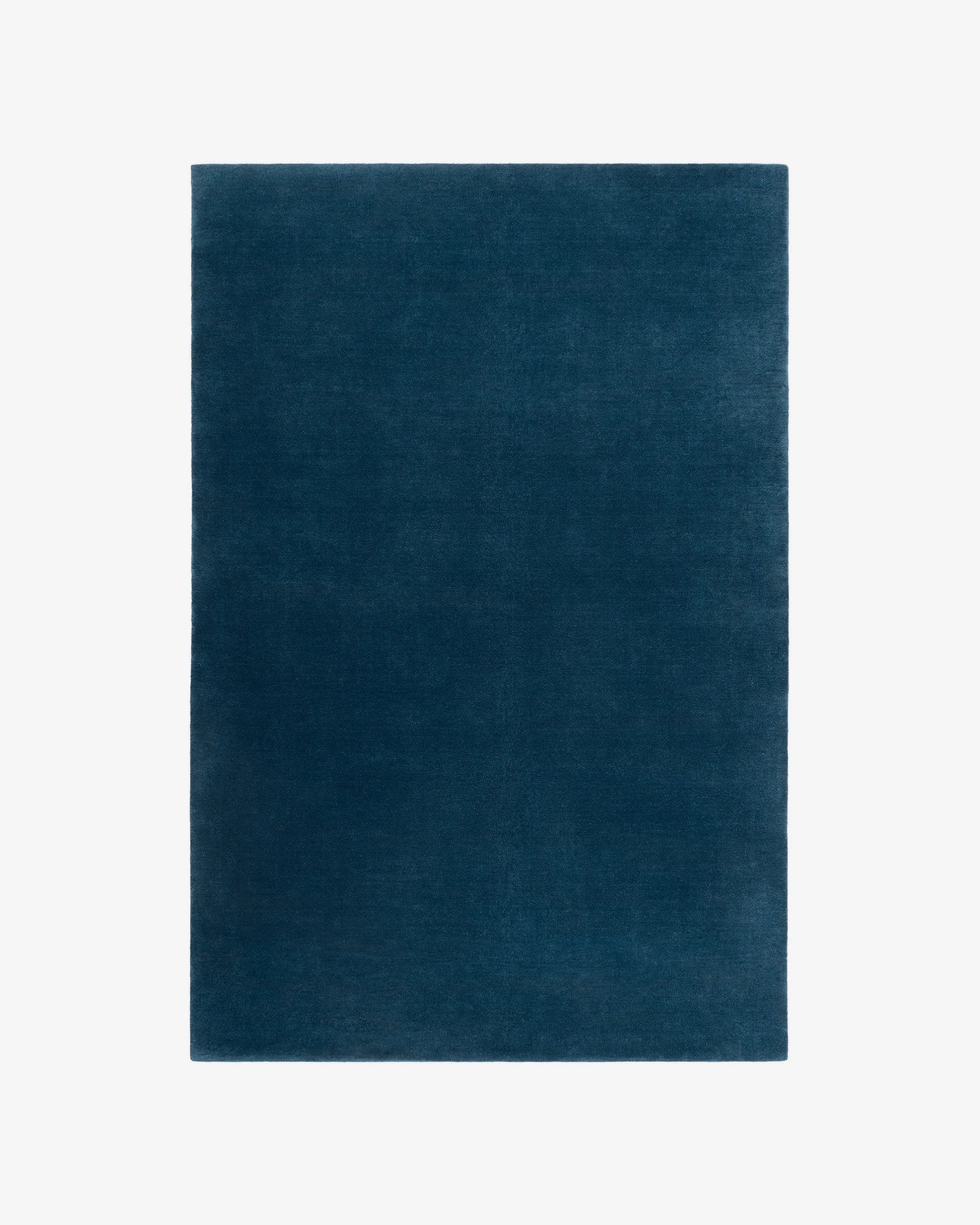 Deep Blue Woolen Hand Tufted Carpet