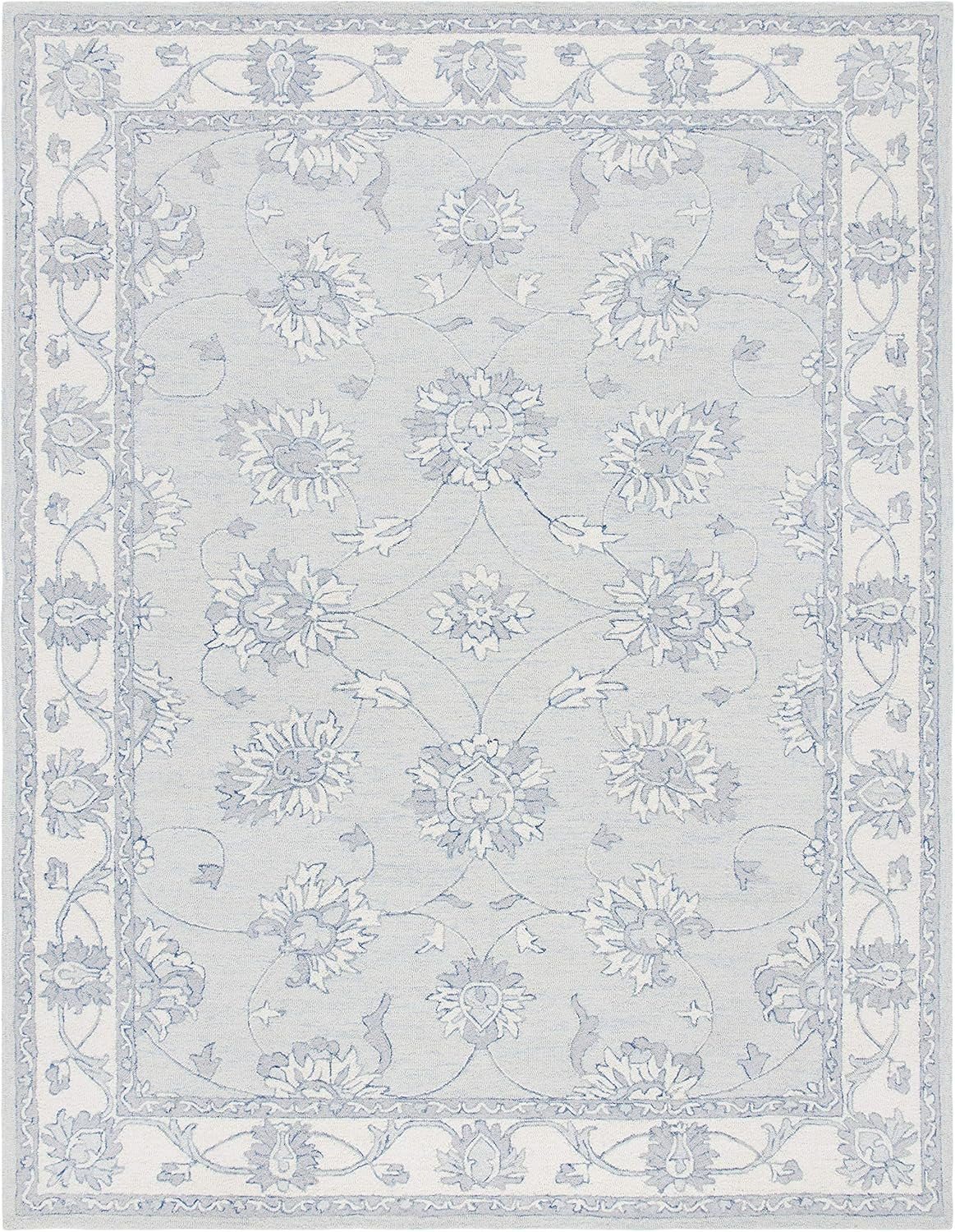 Golbahar Grey woolen Hand Tufted Carpet