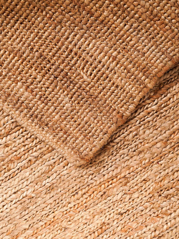 Amber Dune Natural Tan Hand-Knotted Jute Carpet