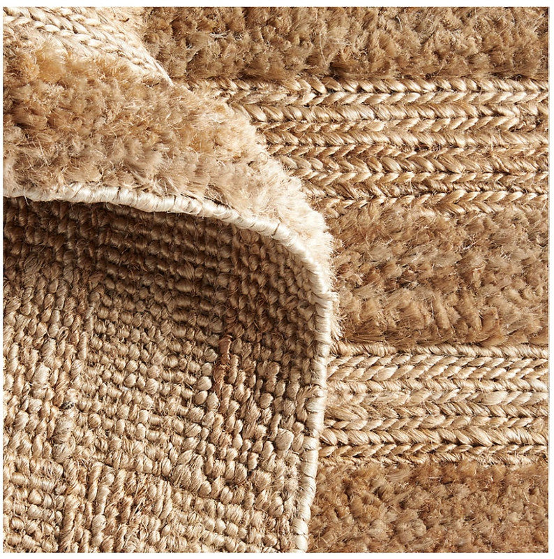 Strata Natural Striped Hand-Knotted Jute Carpet