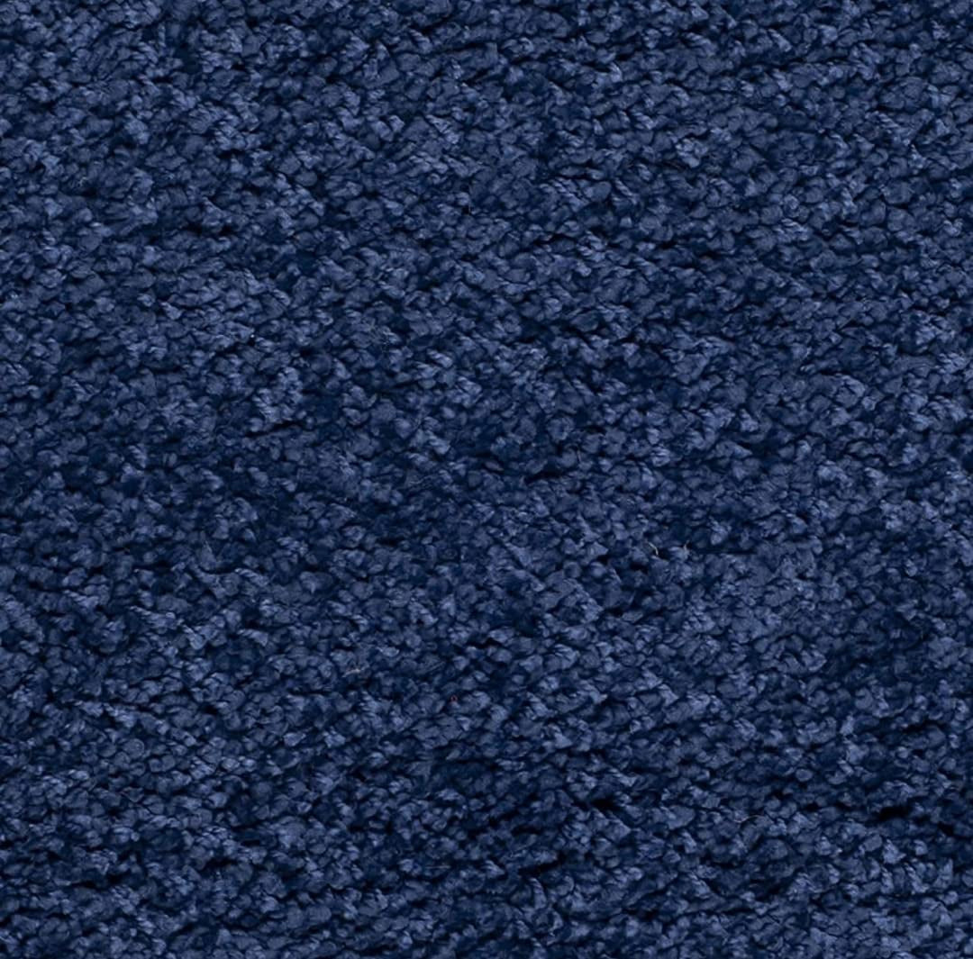 Navy Blue Plush Shaggy Carpet