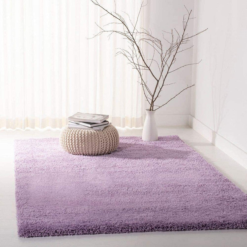 Lavender Plush Shaggy Carpet