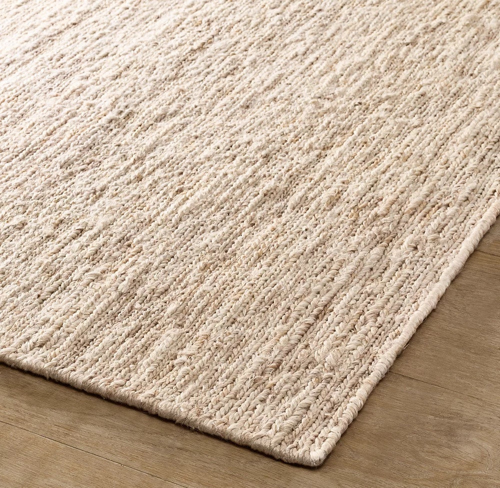 Sandstone Oatmeal Solid Hand-Knotted Jute Carpet
