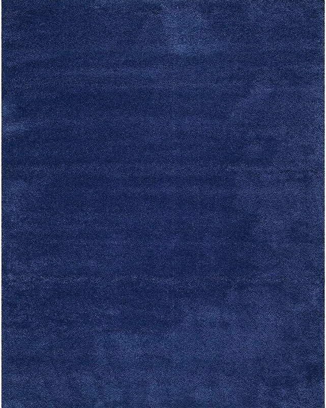 Navy Blue Plush Shaggy Carpet