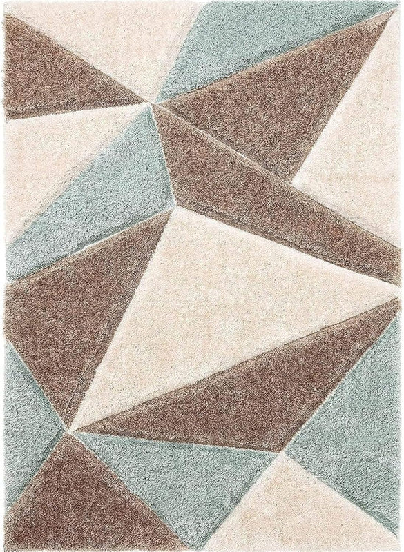 Geometric diamond patterned rug