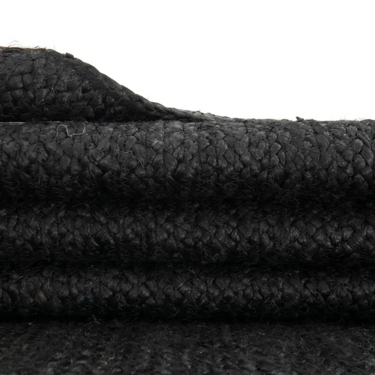 Close-up of black textured fabric