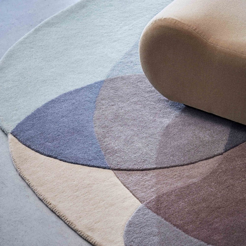 Candyform Pastel Abstract Irregular Shaped Hand-Tufted Wool Carpet
