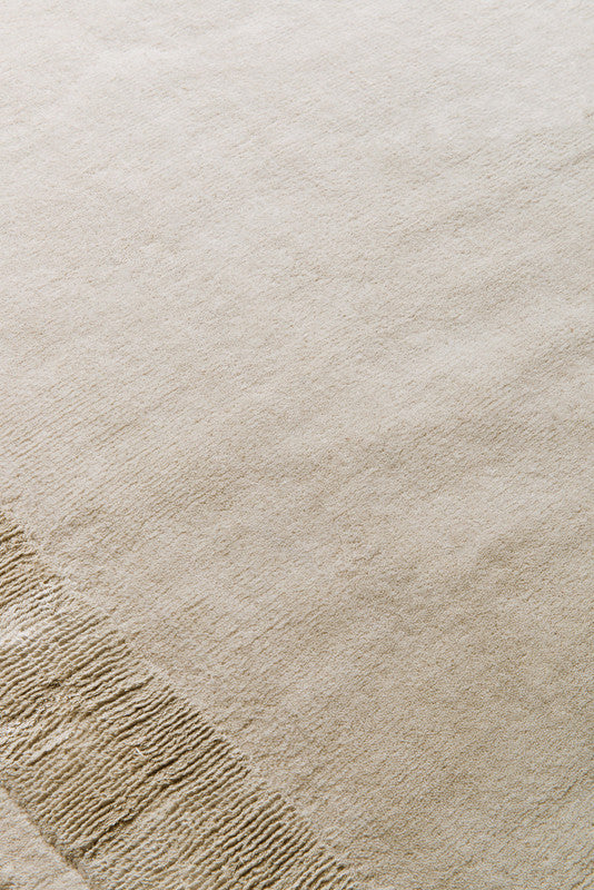 Sand Frame Hand-Tufted Wool & Silk Carpet