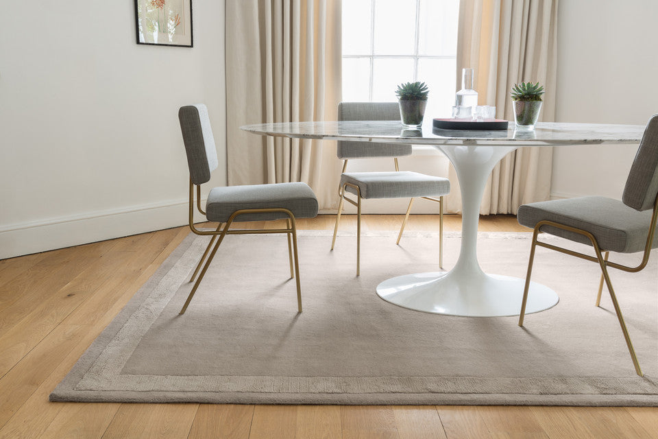 Stone Frame Hand-Tufted Wool & Viscose Carpet