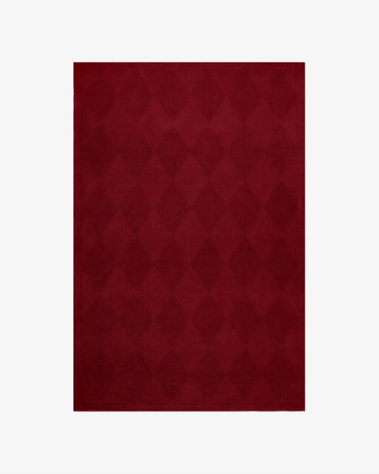 Grenat Red Woolen Hand Tufted Carpet