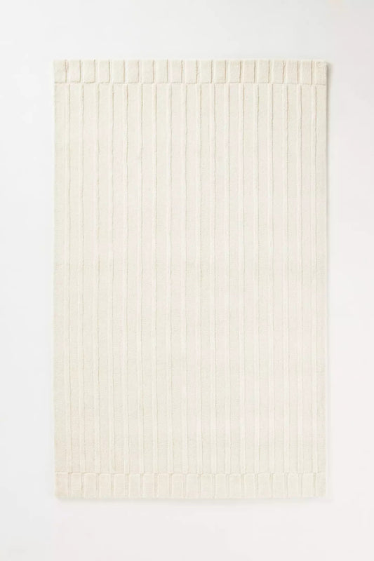 Fira Ivory Woolen Hand Tufted Carpet