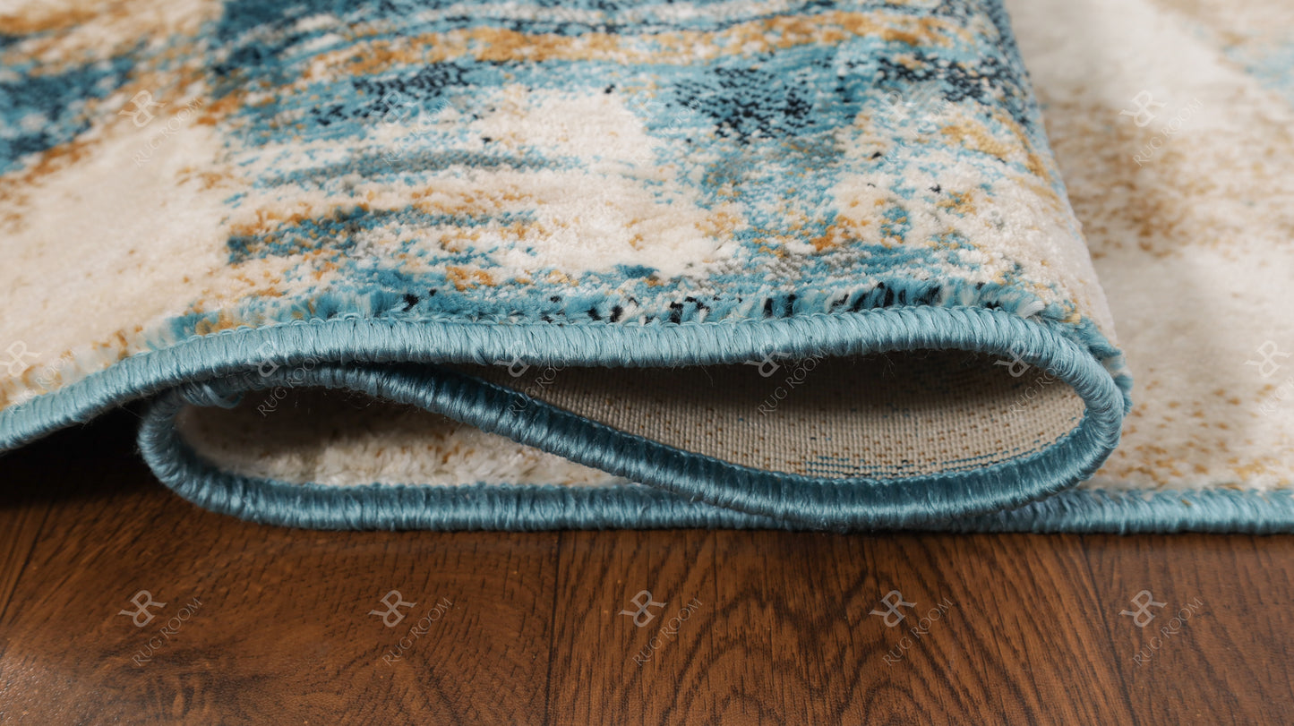 Rug Room Blue 229 Tactile Luxe Textured Carpet